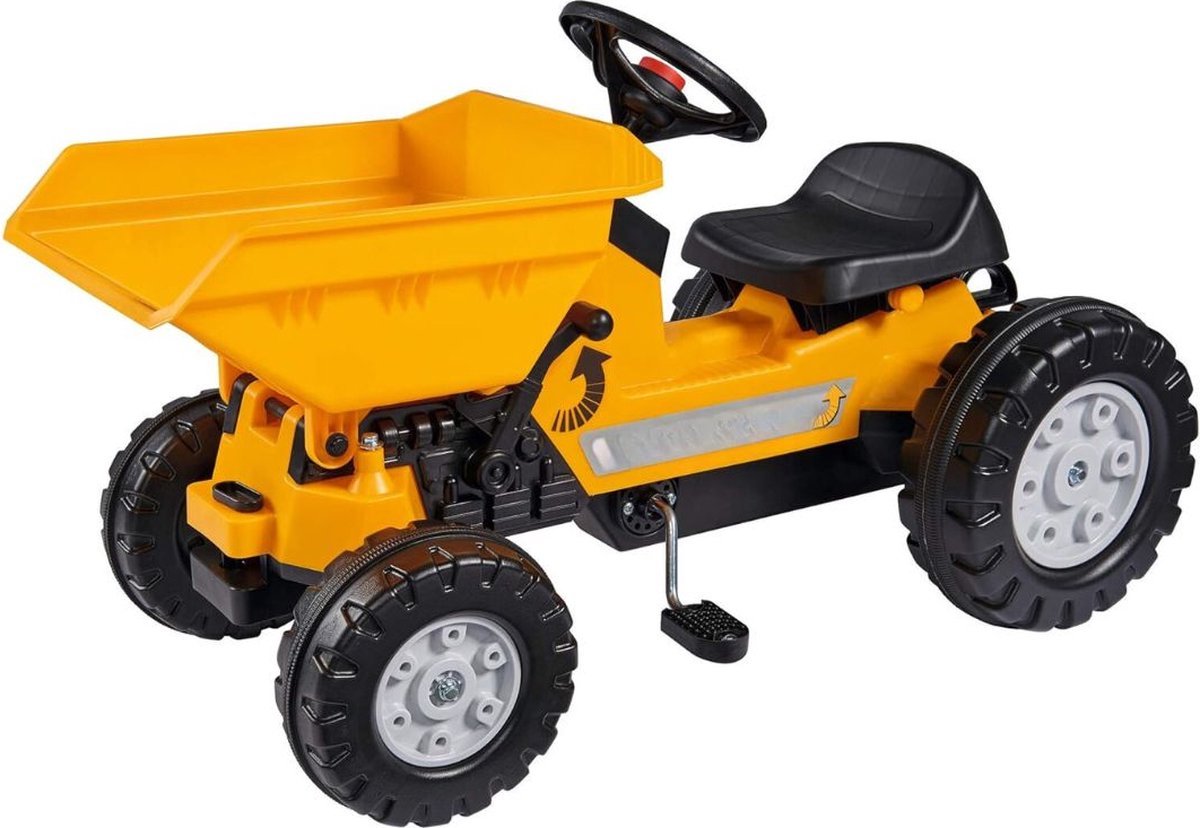 Thuys – Looptractor – Loopauto – Met Aanhangwagen – 94 x 46 x 54cm – Oranje