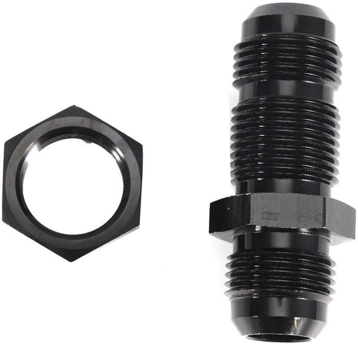 Brandstofadapter AN8 Grote mannelijke schotfittingconnector met moer - Voor auto en motor