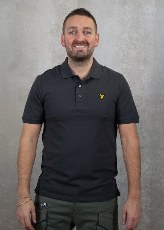 Lyle & Scott Polos & T-shirts Homme Polo uni - Grijs - Taille XS