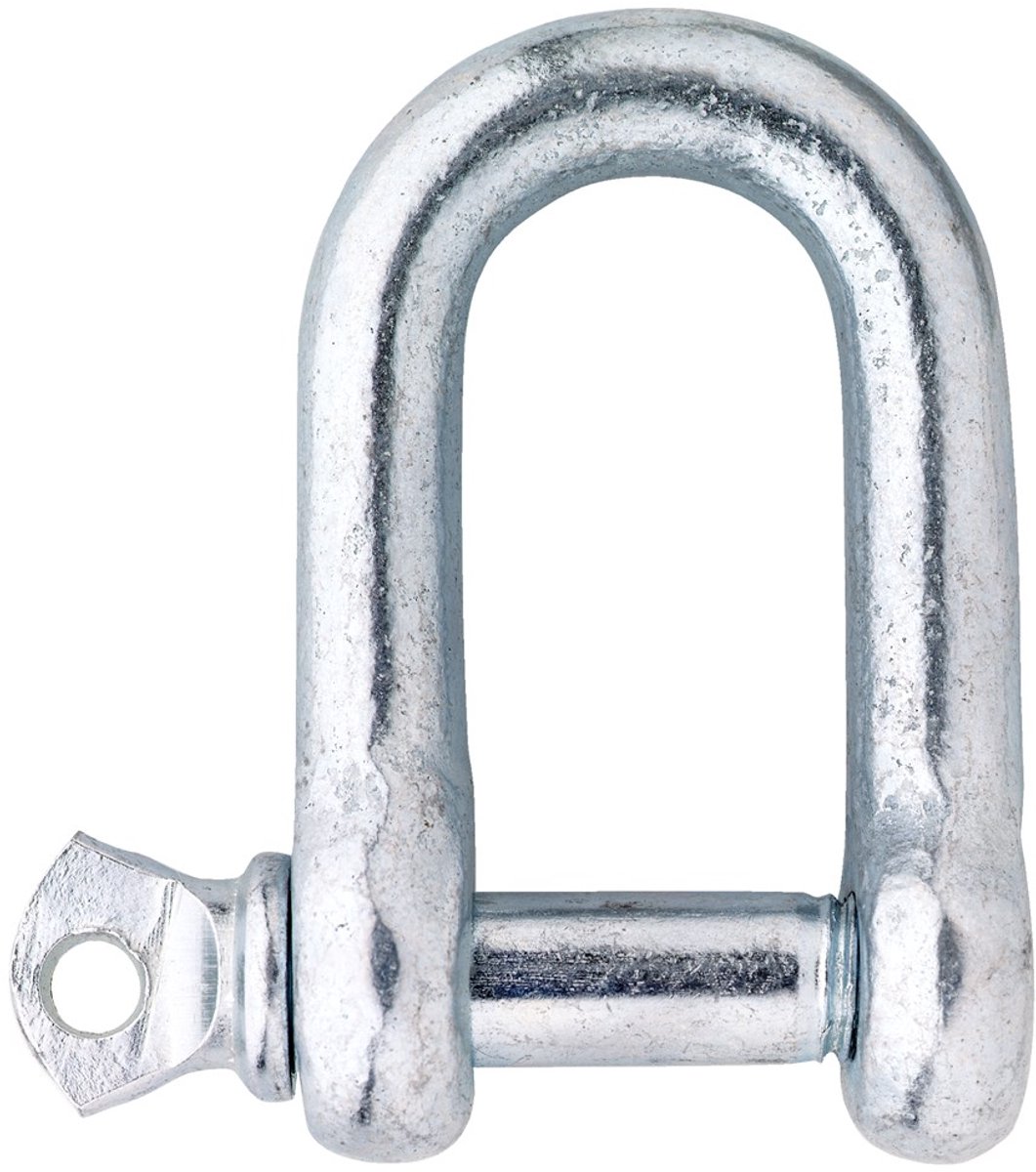 D sluiting verzinkt - 10 mm - per stuk