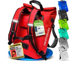 Nextcover 3in1 Fietstas Enkel voor Bagagedrager [PVC vrij] | Waterdichte Fietstas, Rugzak en Schoudertas 25L | Ideaal voor Laptop en Wekelijkse Aankopen | Fiets Tas Enkele | Fietstassen