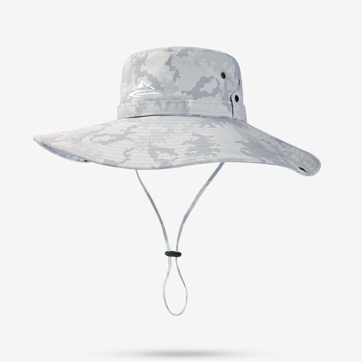 Brede rand zonnehoed voor mannen en vrouwen - 62 cm hoedomtrek, 12 cm rand - Anti-UV Boonie hoed - Cowboyhoed - Waterdicht - Jacht, wandelen, vissen, emmerhoed - Zomerzonbescherming zonnehoed