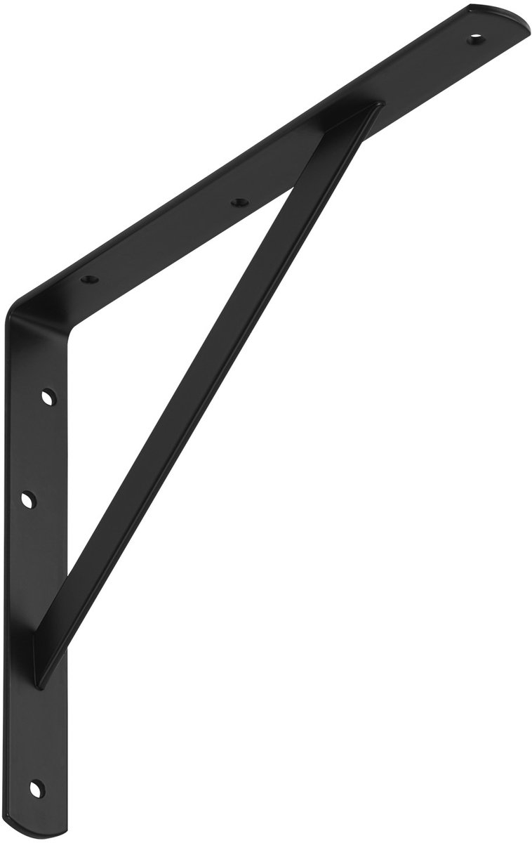 SOTECH Rekbeugel (300 x 225 x 30 mm, zwart, gepoedercoat) Zware beugel met dwarsbalk voor stabilisatie