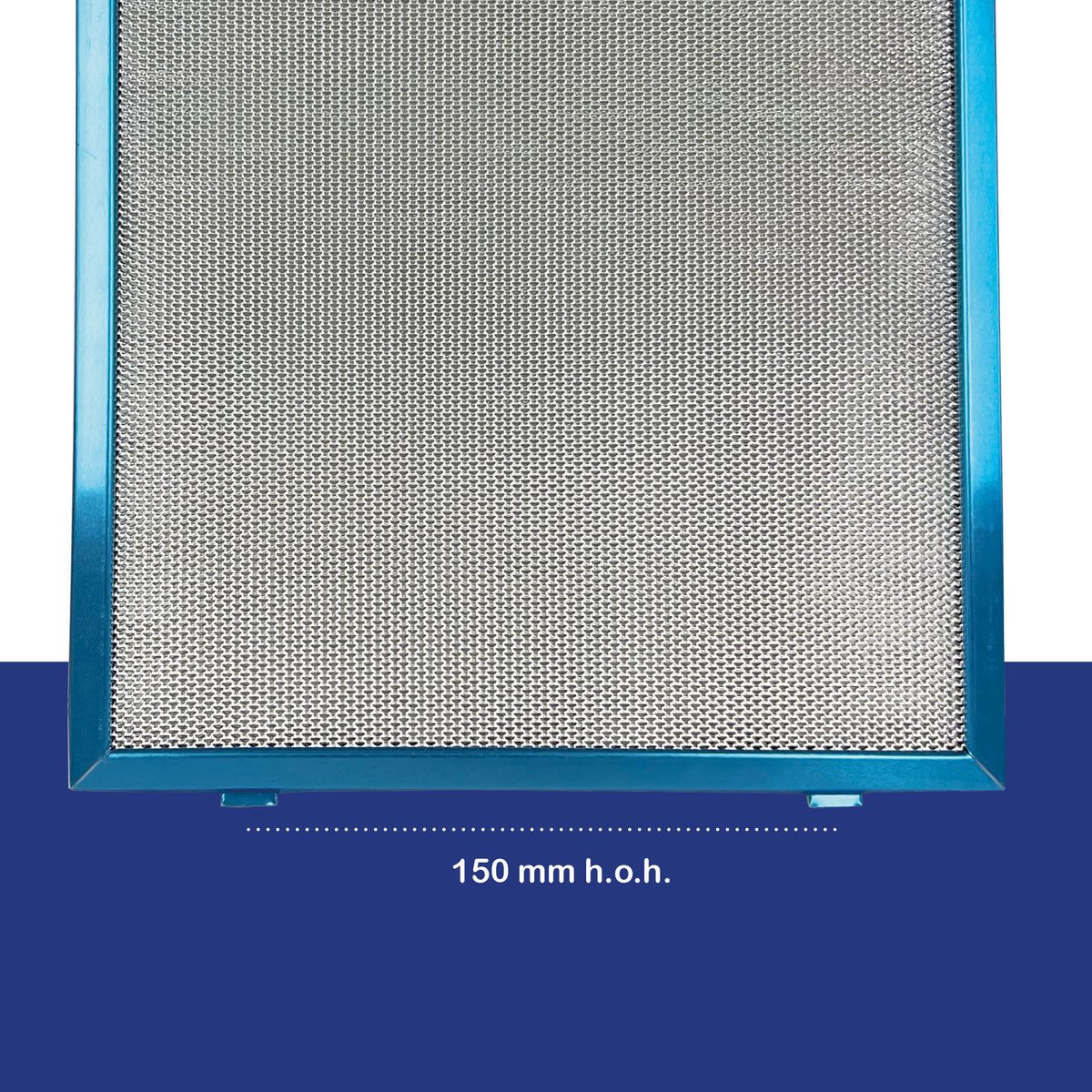 Multaparts® metalen vetfilter 298 x 239 x 8 mm voor diverse afzuigkappen thumbnail 3