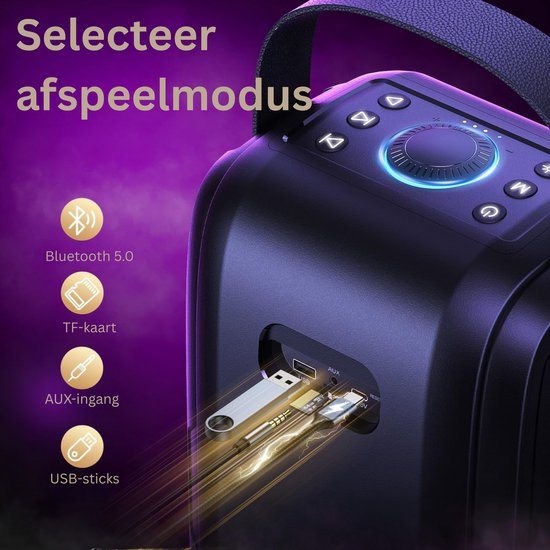 CLGP® Party Speaker - Bluetooth Box - Partybox van CLGP — afbeelding 4