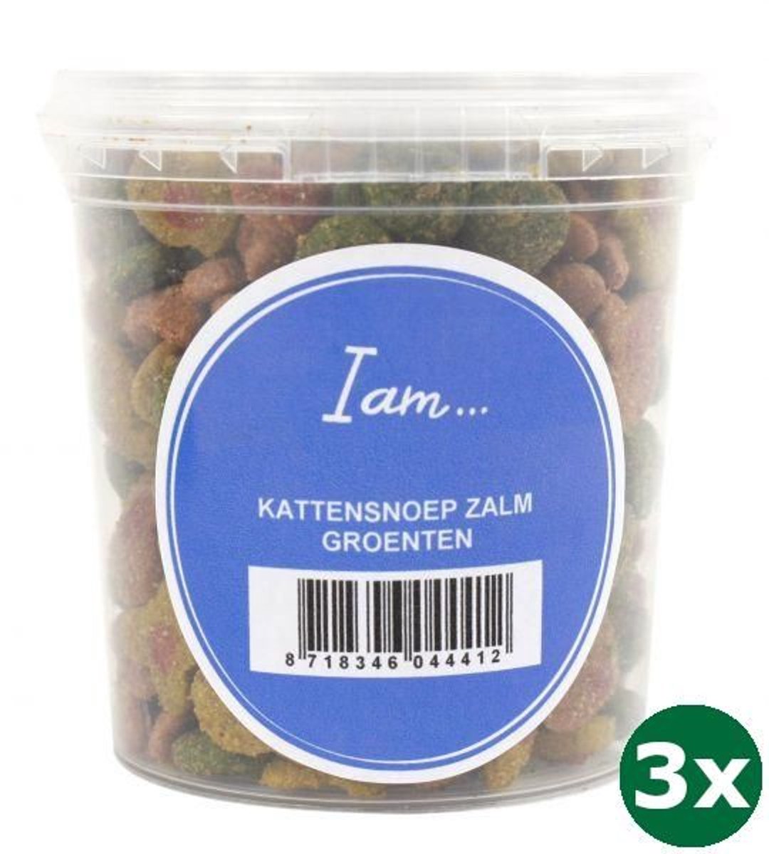I am kattensnoep zalm / groenten 3x 70 gr