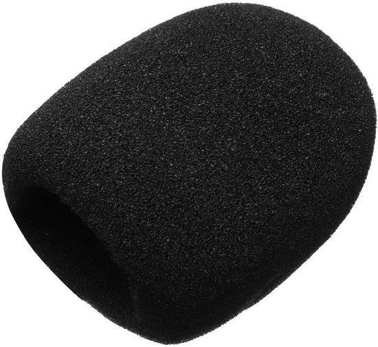 Foto: Somstyle microfoon windkap 70 x 70 mm plopkap universeel cover zwart