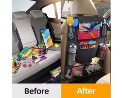 Autostoel organizer 9-in-1 Autostoel Organizer met Tablet Houder - 2 Stuks - Auto Organizer voor Kinderen - Auto Accessories - Universeel - organizer handig voor opreis. Auto vakantie handige opberg vakjes