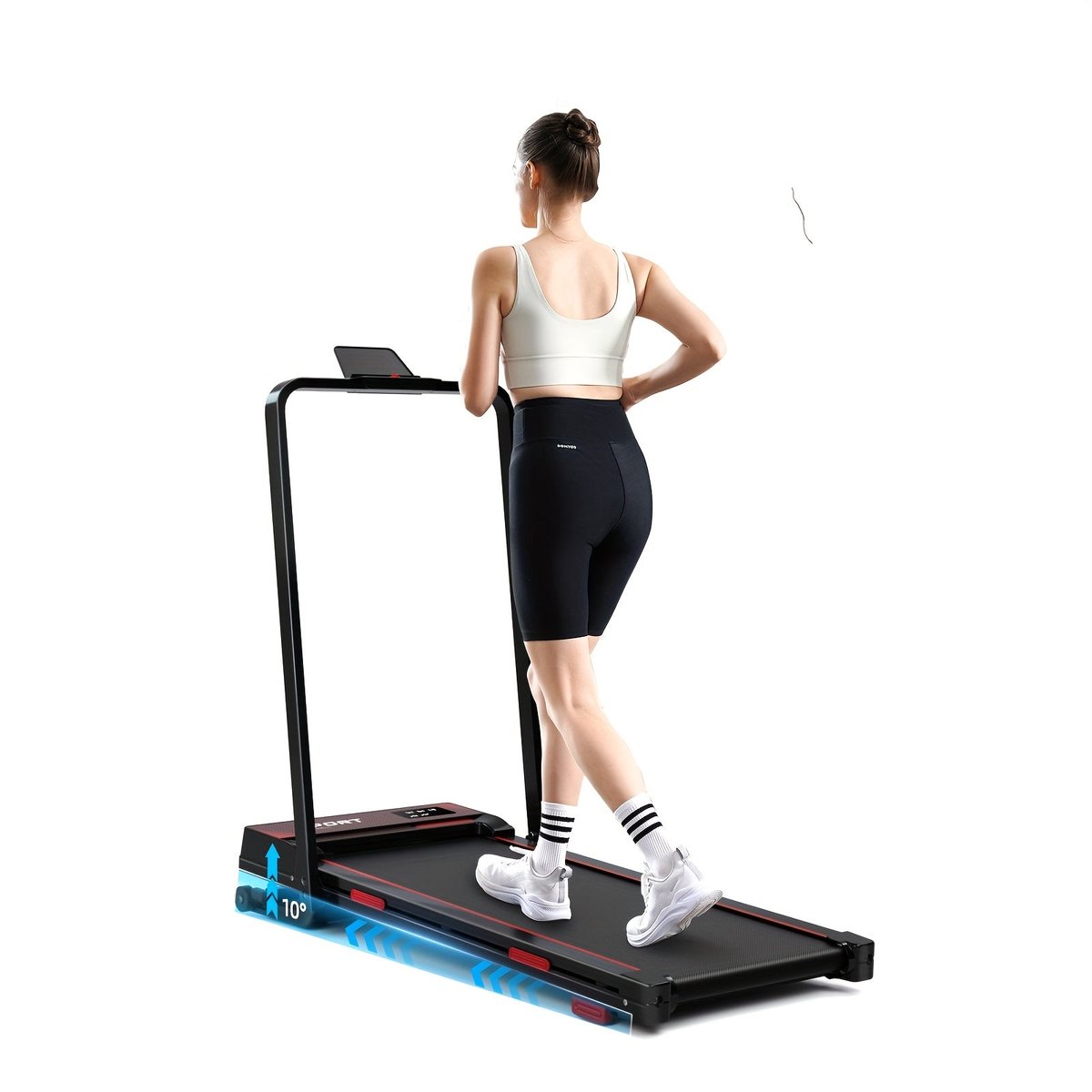 Loopband – Thuisloopband – Compact Loopband – Elektrische Loopband – Inklapbare Loopband – 1 Tot 12 Km/U – Elektrisch Verstelbare Helling