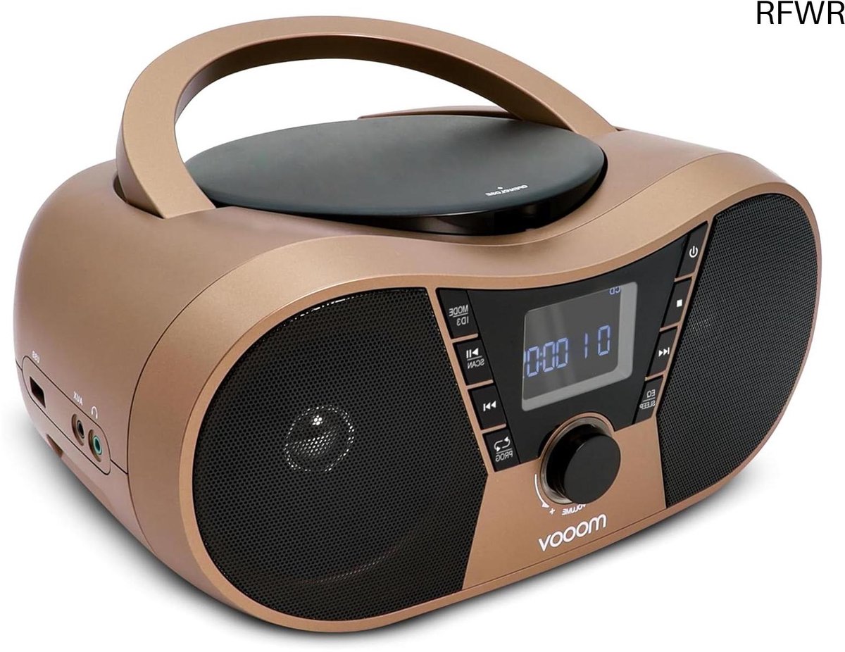 RFWR® CD-speler met FM-radio, USB-poort en slaapfunctie