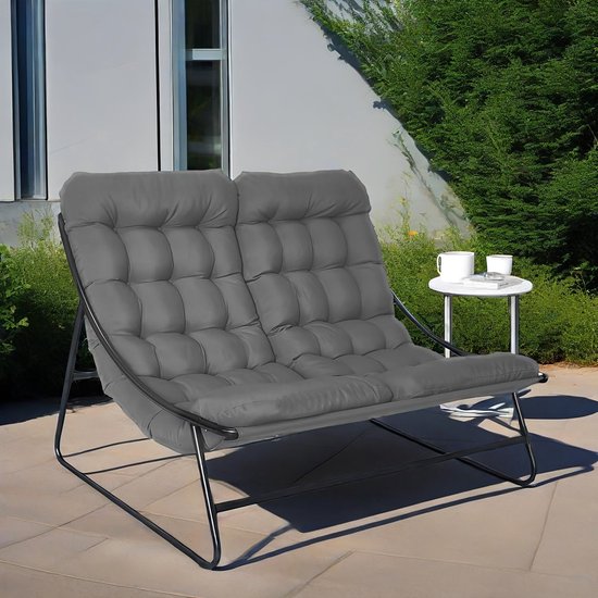 YVYKFZD Traditionele Houten Tuinbank, 2-zits Bank Bankje Van Gegoten Aluminium, Weerbestendige Metalen Zitbank Parkbank Met Rugleuning, Voor Parktuin Voortuin Decoratie Meubels (Color : Pear color B