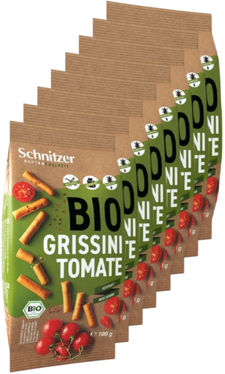 Schnitzer | Grissini Tomaat | 8 stuks | 8 x 100 gram