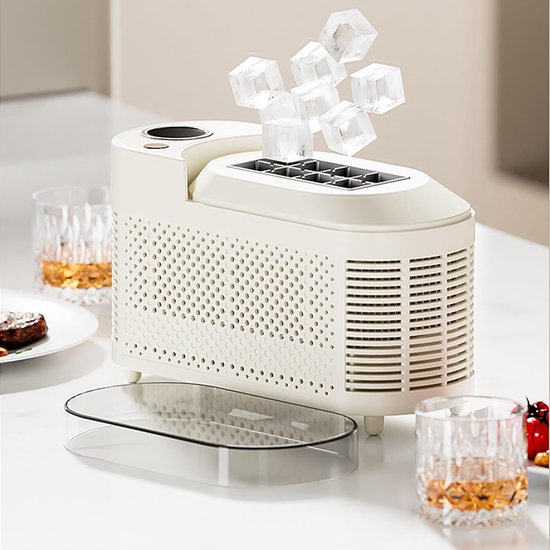 Compacte ijsmachine, 120 W, mini-ijsmachine voor op het werkblad
