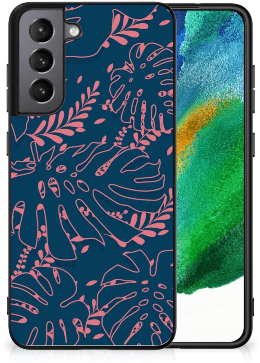 Samsung Galaxy S21FE Bloemen Hoesje Palm Leaves