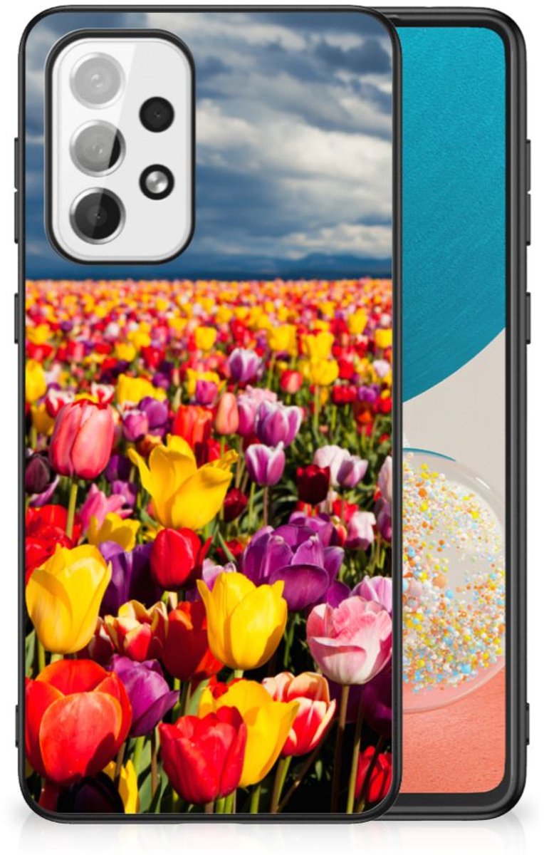 Samsung Galaxy A73 Bloemen Hoesje Tulpen