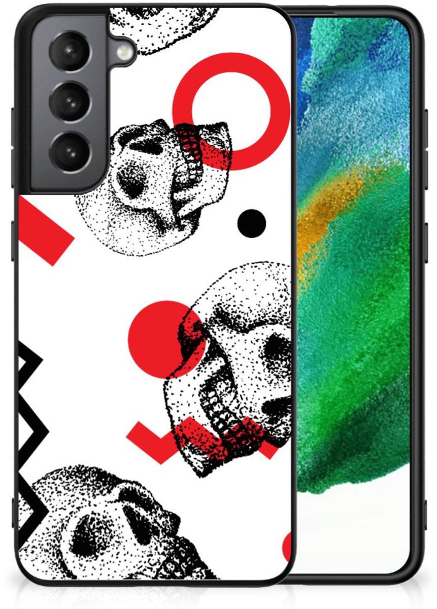 Telefoonhoesje Samsung Galaxy S21FE Skull Red
