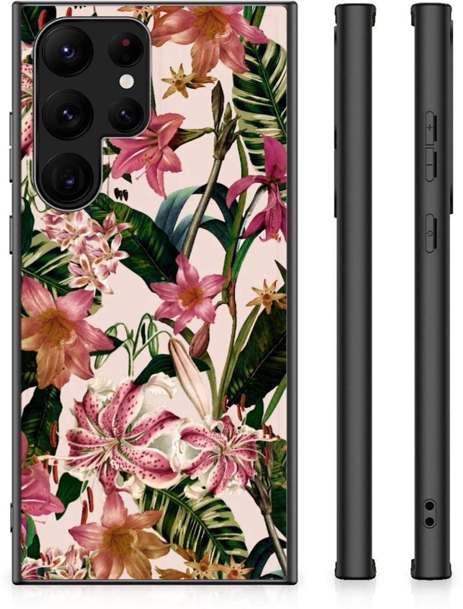 Samsung Galaxy S23 Ultra Bloemen Hoesje Flowers