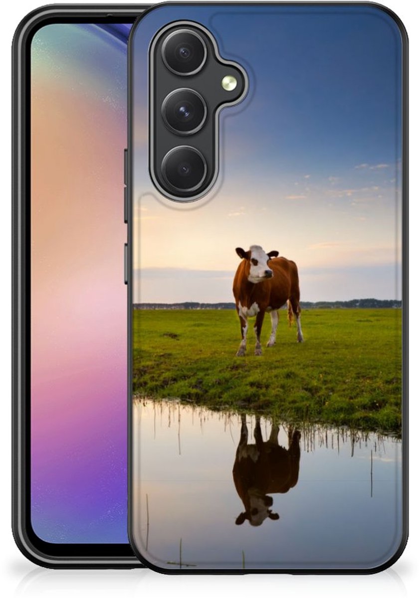 Samsung Galaxy A54 Dierenprint Telefoonhoesje Koe