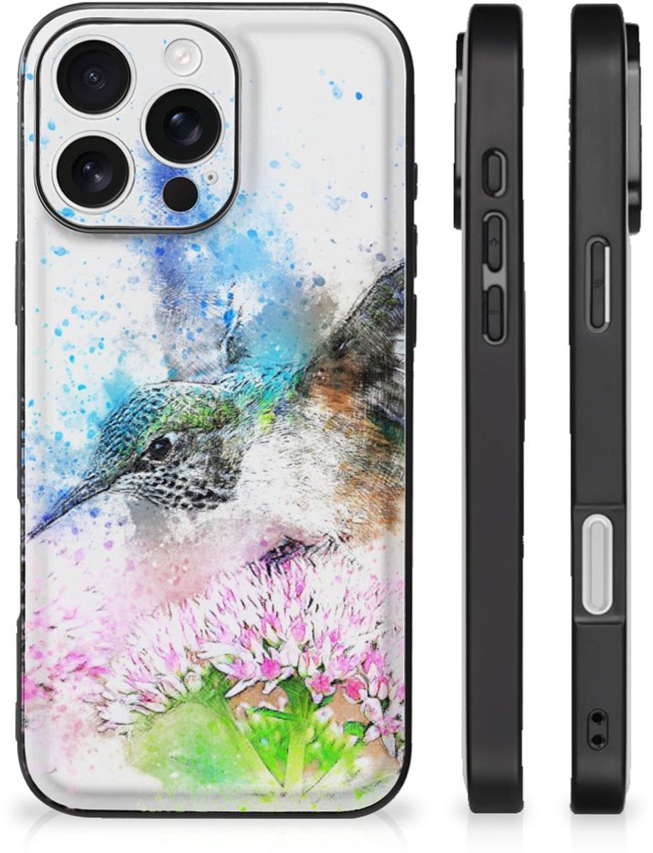Kleurrijke Telefoonhoesje iPhone 16 Pro Vogel