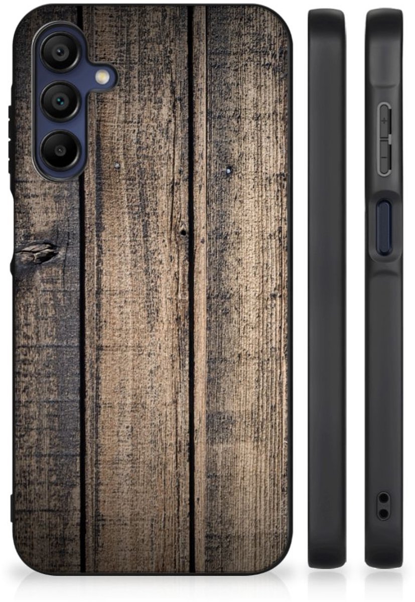 Samsung Galaxy A15 Houten Print Telefoonhoesje Steigerhout