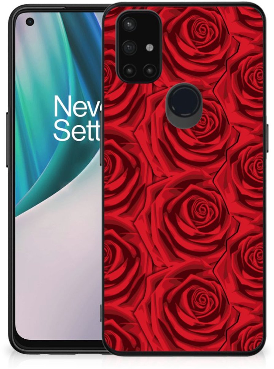 OnePlus Nord N10 5G Bloemen Hoesje Red Roses