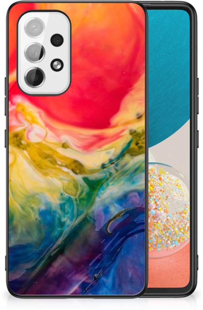 Kleurrijke Telefoonhoesje Samsung Galaxy A53 Watercolor Dark