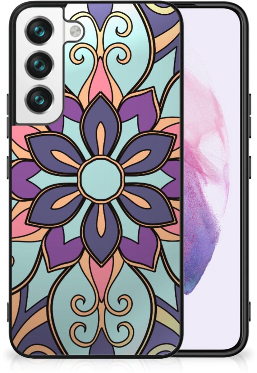 Samsung Galaxy S22 Bloemen Hoesje Purple Flower