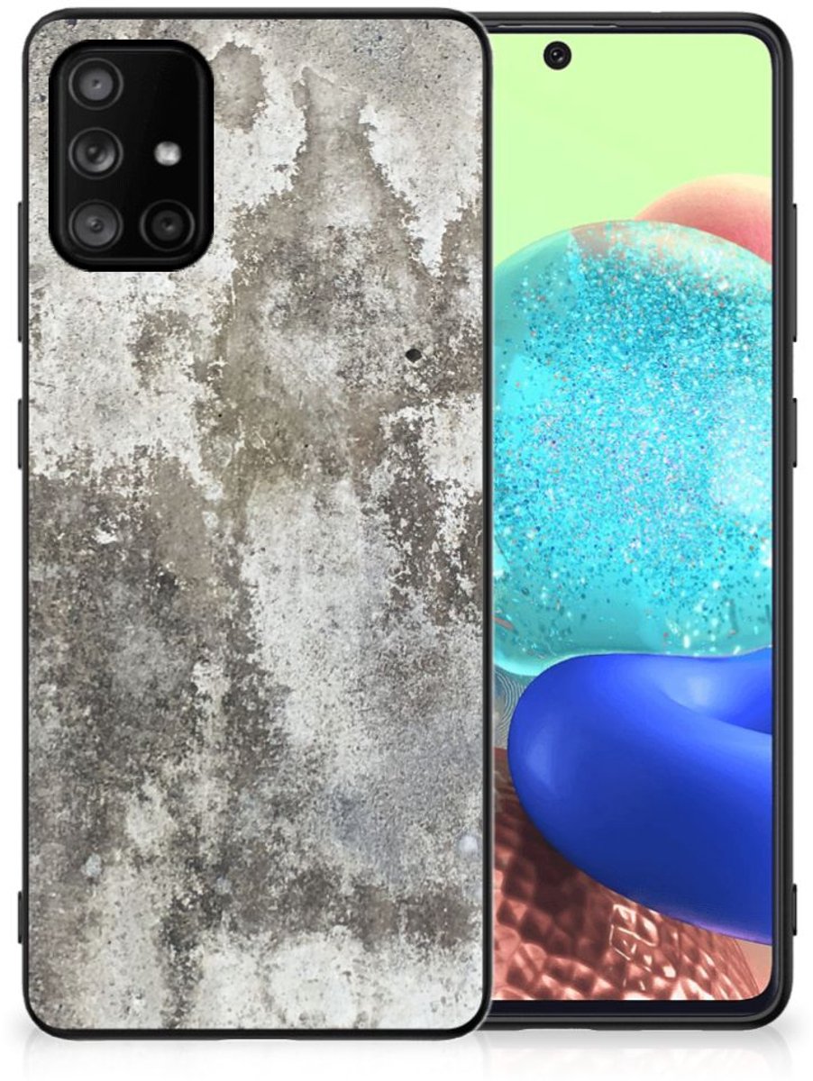 Samsung Galaxy A71 Marmeren Print Telefoonhoesje Beton Print