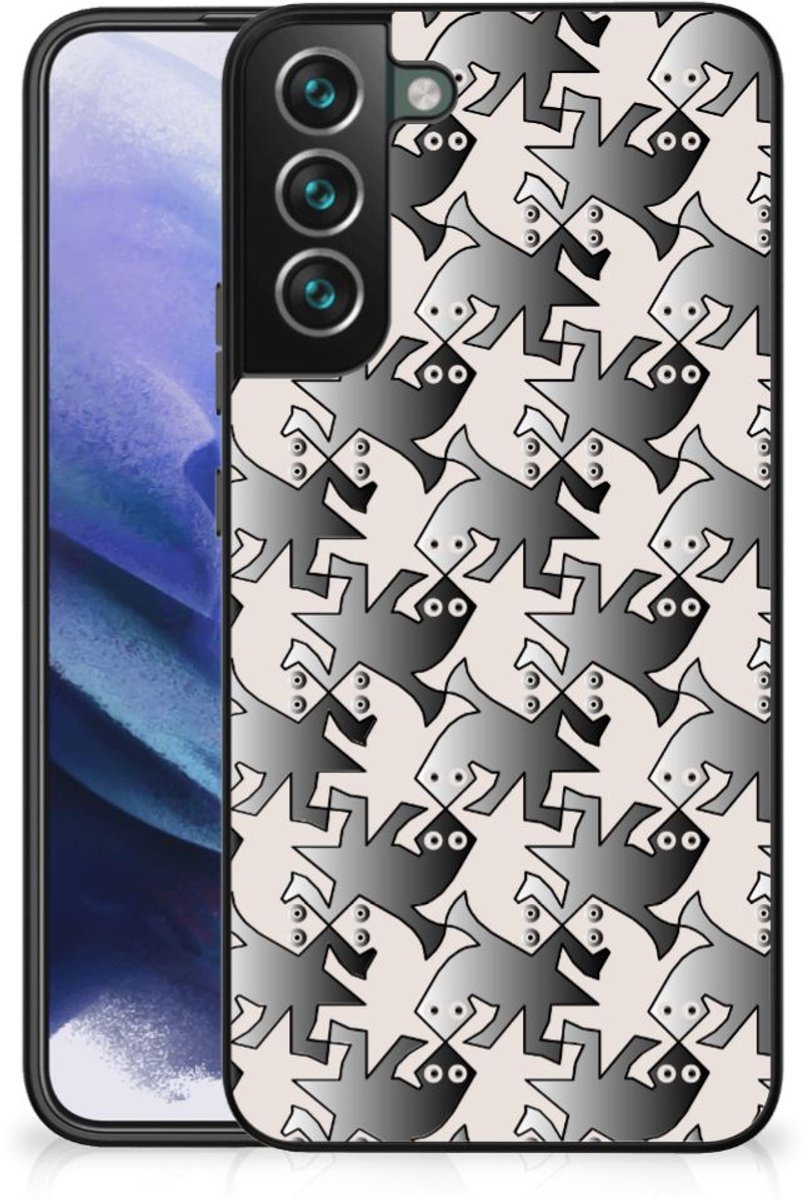 Samsung Galaxy S22 Plus Dierenprint Telefoonhoesje Salamander Grey