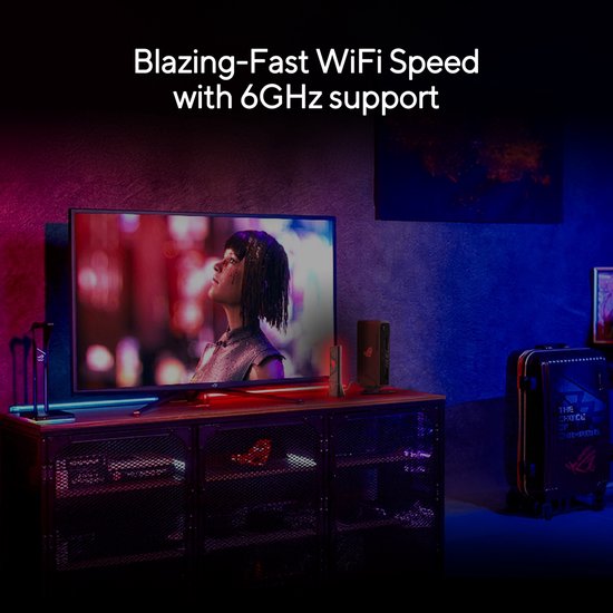 ASUS ROG USB-BE92 - Adaptateur USB Wi-Fi - Wi-Fi 7 - 6500 Mbit/s - Tri-bande