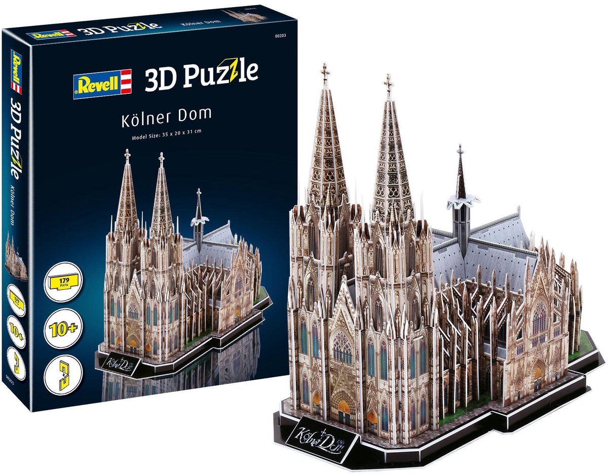 Revell 3D Puzzle Construction Kit Cologne Cathedral - 179dlg. 3D Puzzels
