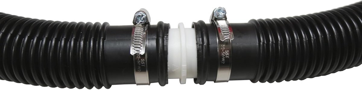 Zwembadslang PE-LD 38 mm 1,5bar zwart 50m mof 0.5m type Filtratie