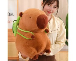 Klikkopers® - Capybara Knuffel - 55 CM - Capibara Knuffel - Kawaii Knuffel - Kawaii Kussen - Jumbo XXL - Grote Knuffel