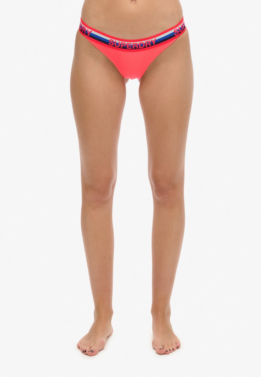Superdry Klassiek gestreept bikinibroekje Dames Badpakken Roze