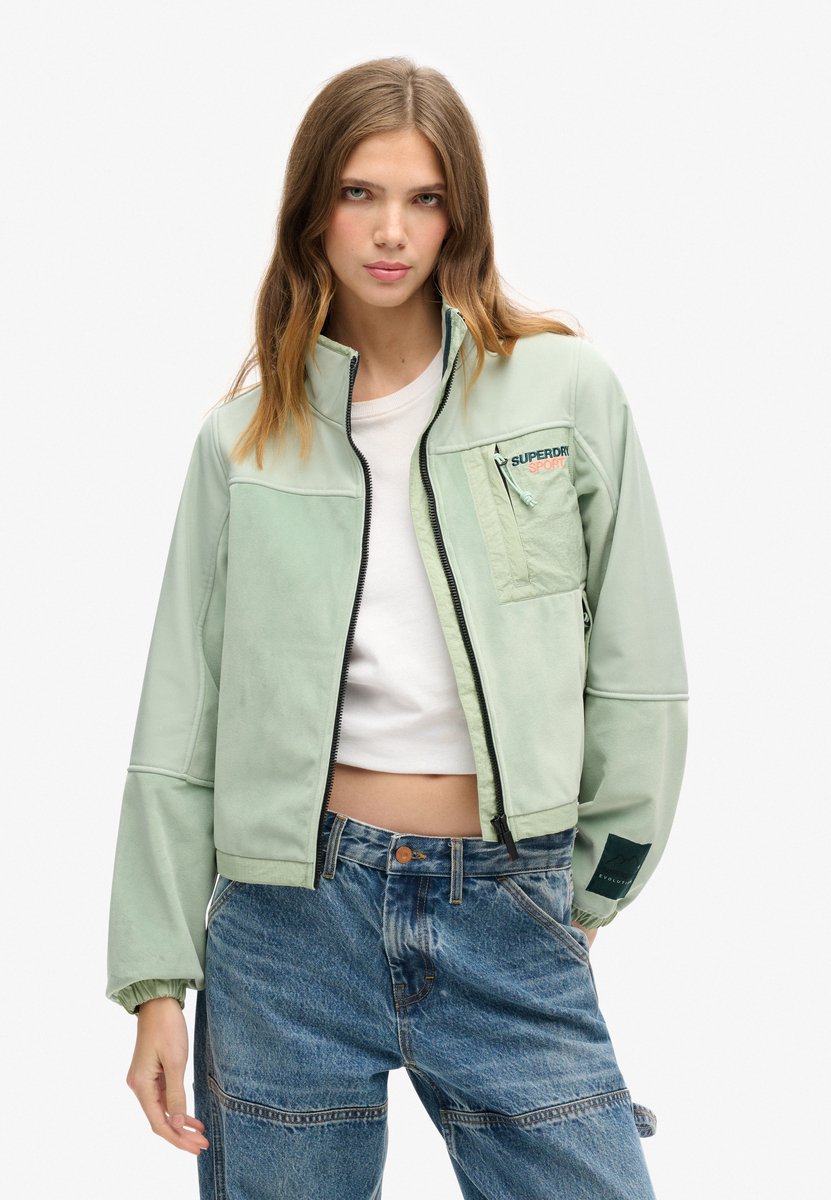 Superdry Hybrid Trekker jas Dames Groen