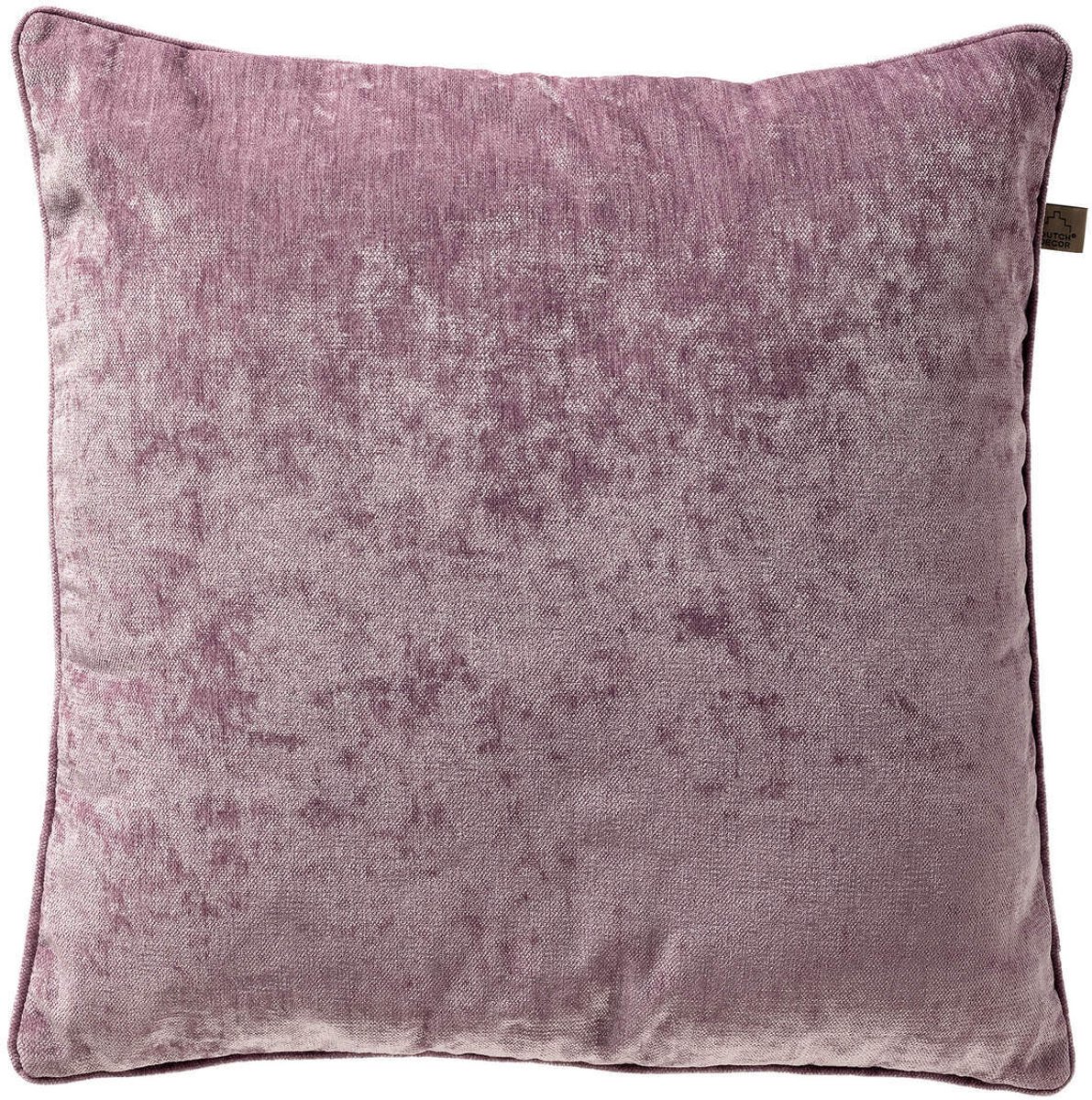 Dutch Decor LEWY - sierkussen 60x60 cm - glansvelours - groot formaat - Dusky Orchid - paars - Inclusief binnenkussen - Luxe kussens voor woonkamer & bank Licht paars