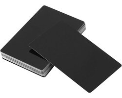 Inovra Plus - Aluminium Plaatjes 50 stuks - Metalen Visitekaartjes Graveren - Gravure Plaatjes Metaal Lasergraveren - Verschillende Kleuren - Zakelijk Gebruik