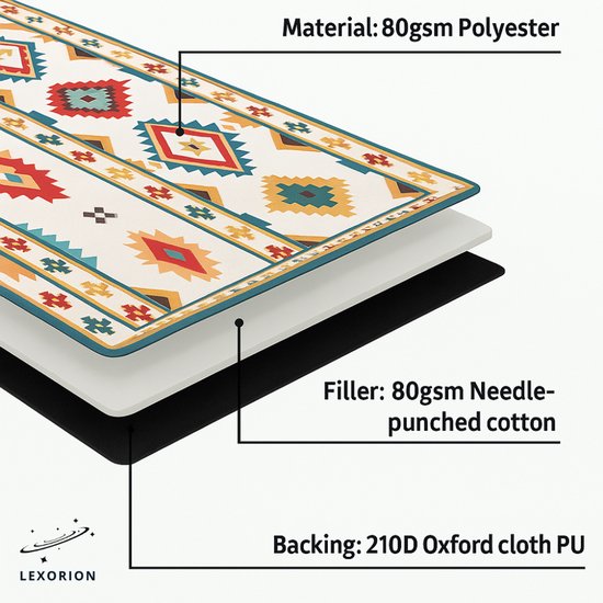 Orion Store, Couverture de pique-nique, Grandes couvertures imperméables pour l'extérieur, Idéale pour les pique-niques, le camping et les activités de plage - Isolante, pliable et lavable - 300 x 200 cm - Convient pour 6 à 8 personnes