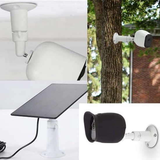 2stuks- Camera Bevestiging-Camera muurbevestiging- camera bevestigingsbeugel-camera bevestiging helm-Pakket van 2 camera-wandbevestigingen-Camerabeugels Binnen-/buitencamerabevestiging- Wandhouder voor camera - wit van Merkloos — afbeelding 3