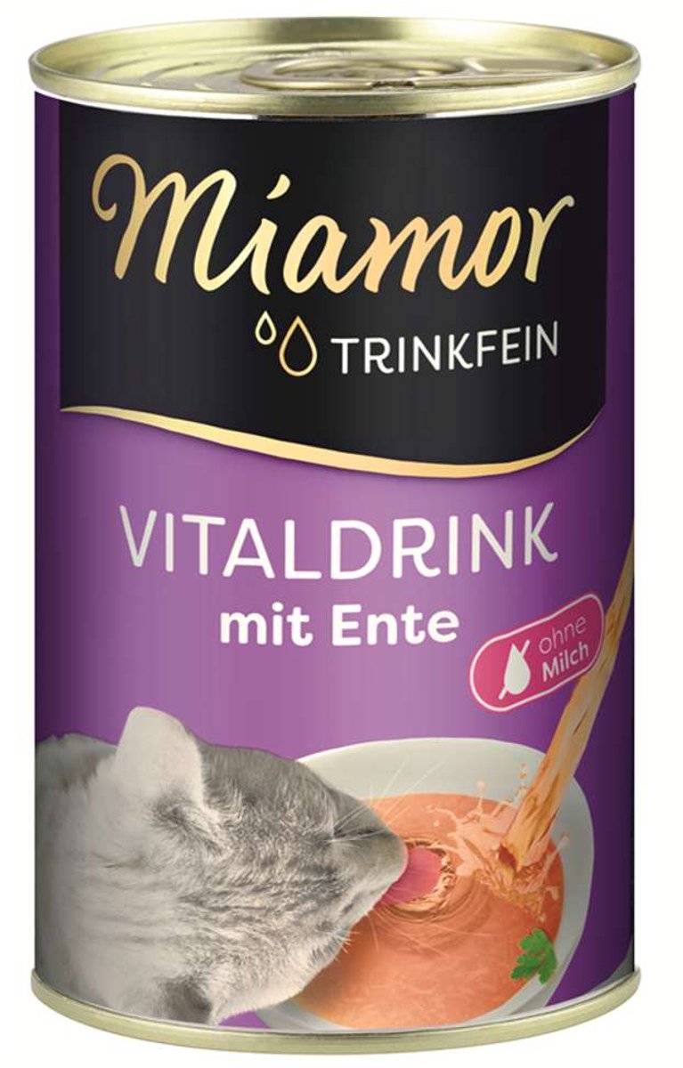 Miamor Miamor Vitaldrink - Kattensnack - Hydraterende Drink met Eend & Kip - 24 x 135ml