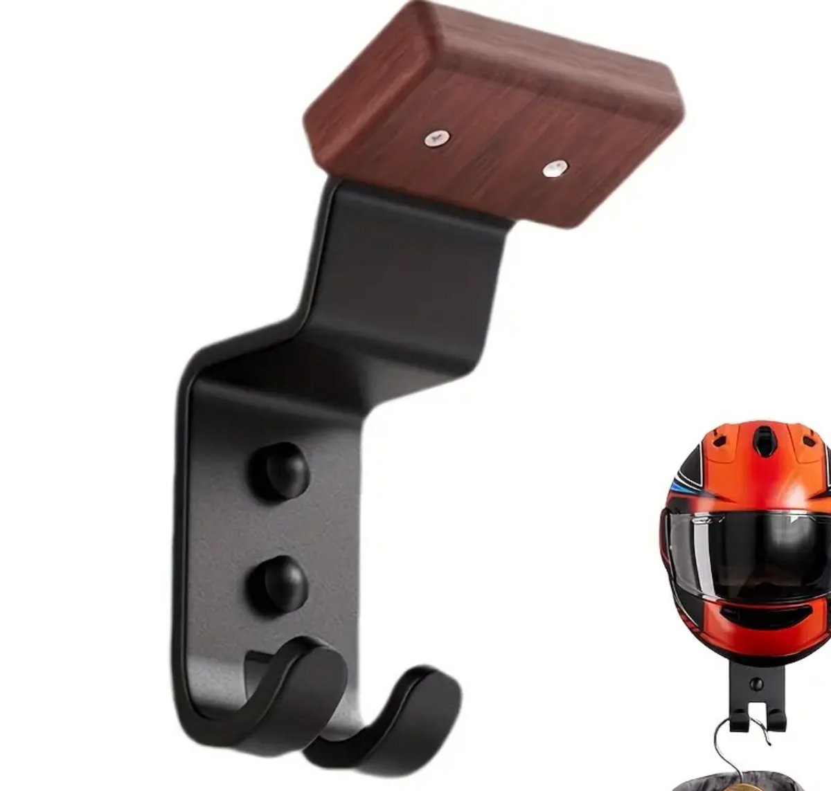 Wandbeugel Voor Helm Motorhelm Houder Muur GHWMYD Motorhelmhouder, Wandhouder, Helmhouder, Industriële Stijl Helmhouders Voor Wand Ghwmyd Helm Standaard