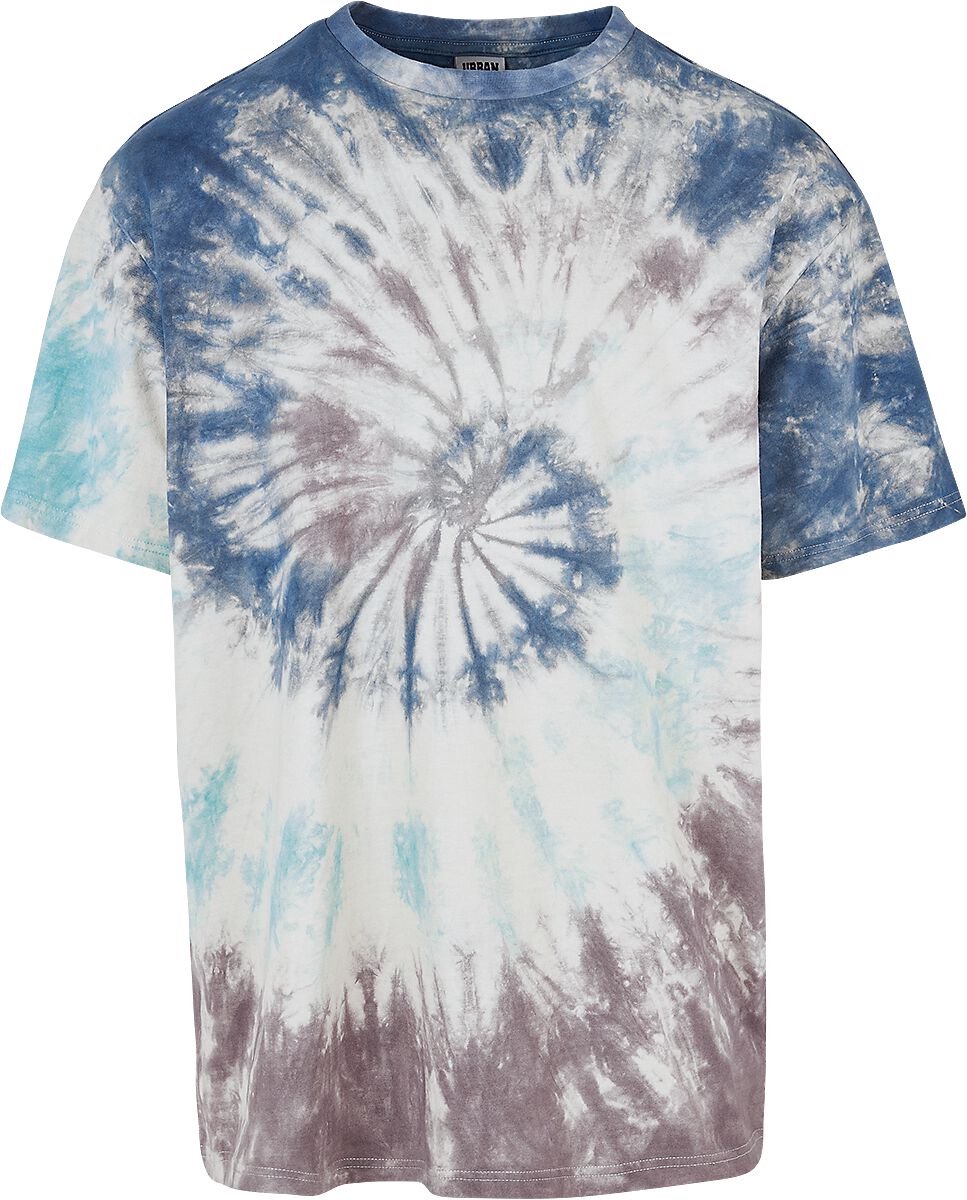 Urban Classics Oversized Tie-dye Heren T-shirt gebroken S Wit