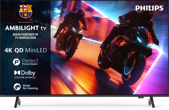 Philips Ambilight 65MLED910/12 tv 165,1 cm (65") 4K Ultra HD Smart TV Wifi Zwart