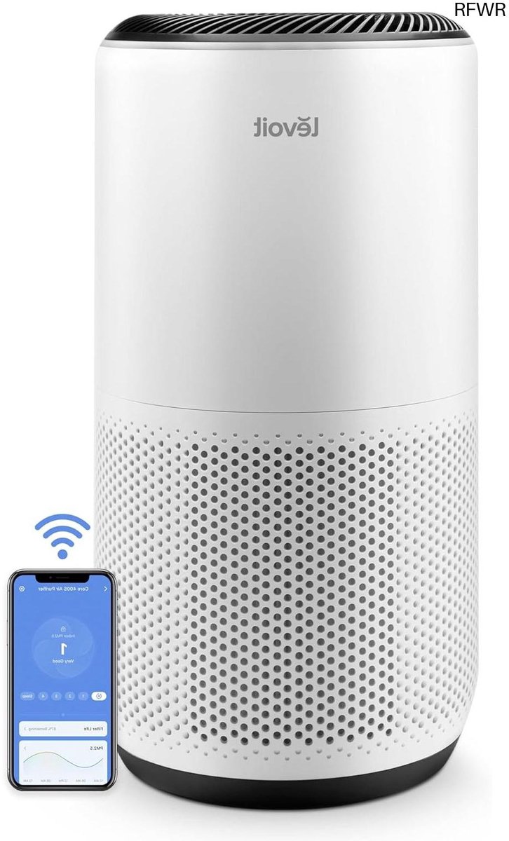 RFWR® Slimme HEPA Luchtreiniger met App & Stille Werking voor Allergieën