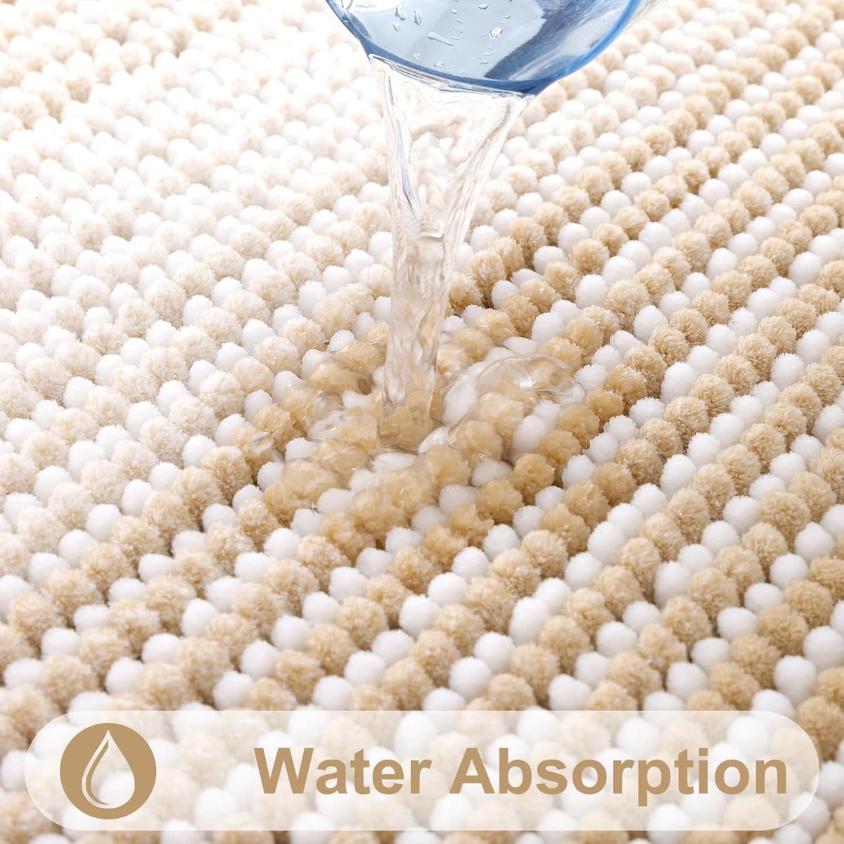 Geplaveide Reliëf Thuis Badmat Badkamer Tapijt Wateropname Non-Slip