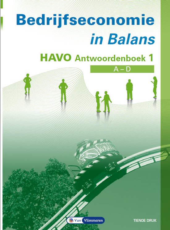 Bedrijfseconomie in Balans havo Antwoordenboek 1 - cover