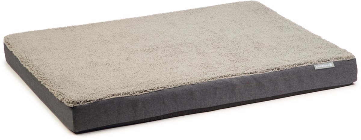 Beeztees memory foam Zira - Hondenkussen - Grijs - 100x70x9cm