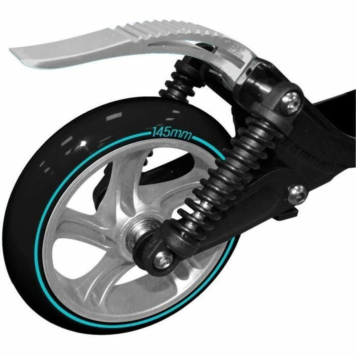 Foldable Double Suspensions Adjustable Scooter 145mm SKIDS CONTROL CARBONE