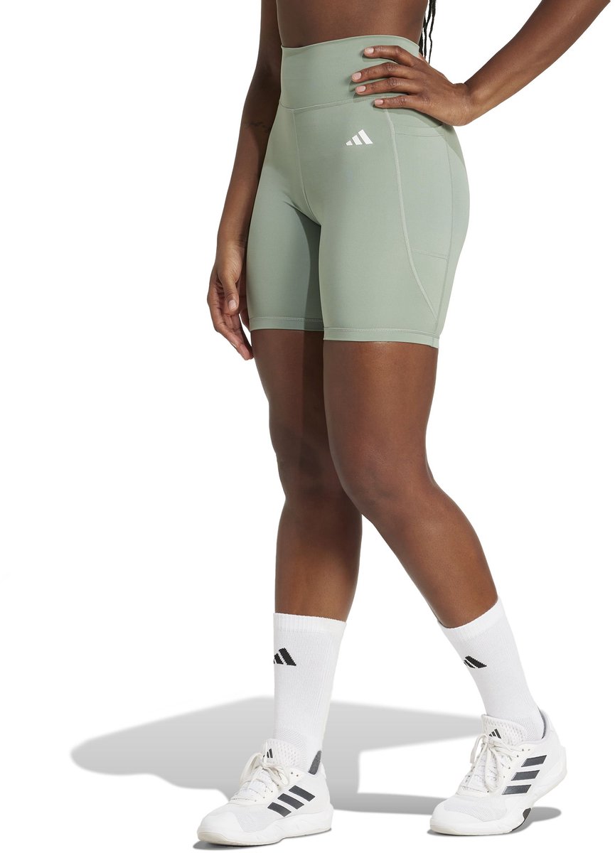 ADIDAS opt ess st 7in Korte trainingslegging dames Groen