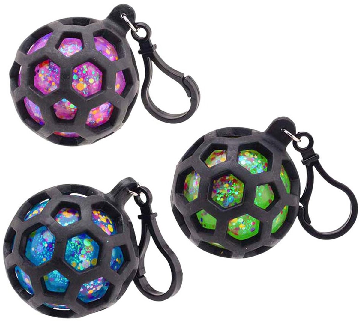 Squeeze Glitter Bal met Haak